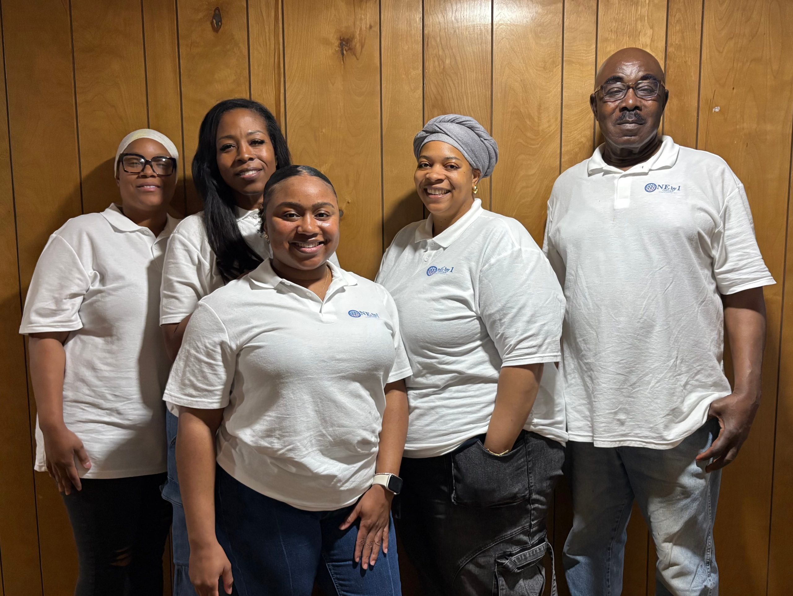 Group of volunteer smiling